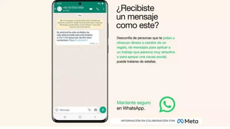 ¿Lo recibiste? Profeco advierte sobre mensaje en WhatsApp