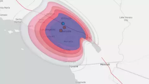 sismo cerca de falla de San Andrés