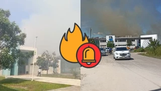 Incendio en área verde provoca evacuación de más de 200 alumnos en universidad en Bacalar: ¿Qué ocurrió?