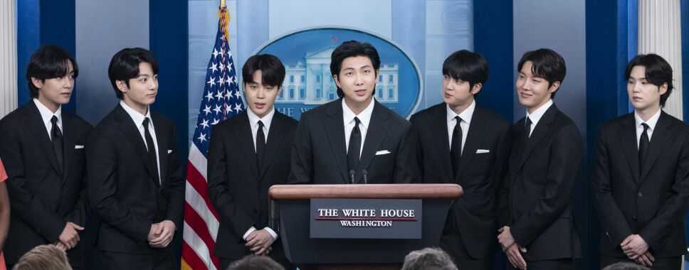 BTS en la casa blanca