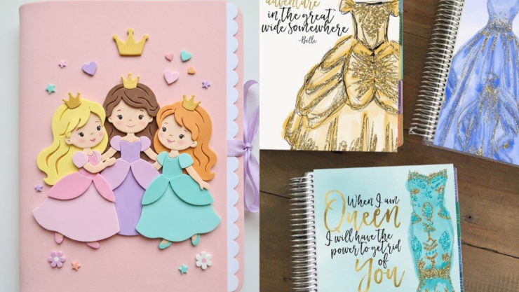 5 ideas para decorar tus cuadernos de princesas