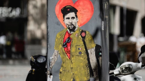 Se despiden de Messi en las calles de Barcelona