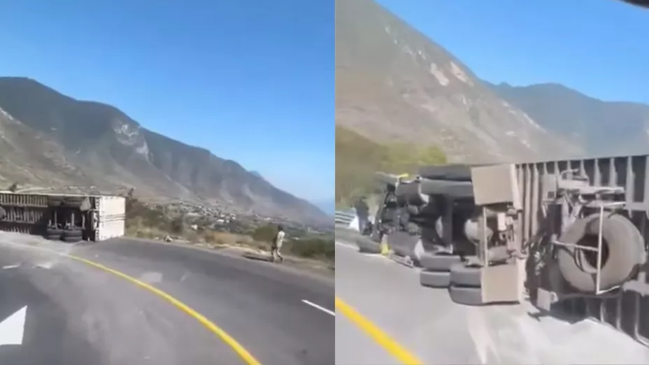 Tráiler volcó tras accidente en la carretera Orizaba-Tehuacán hoy: Cierre en Acultzingo