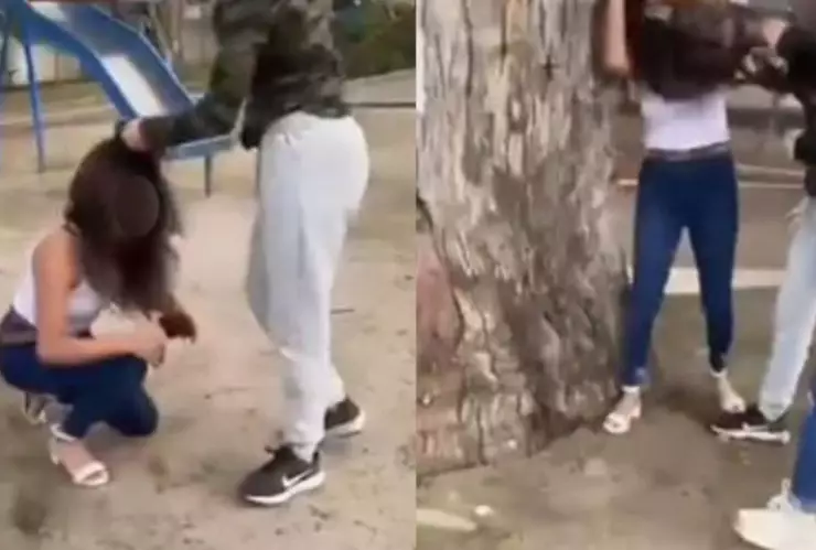 Estudiantes de secundaria golpean a joven