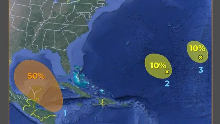 El posible ciclón tropical cerca de Yucatán ya avanzó y esta es su ubicación