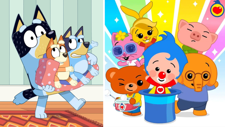 4 capítulos de Bluey y Plim Plim que enseñan a los niños a ordenar sus juguetes