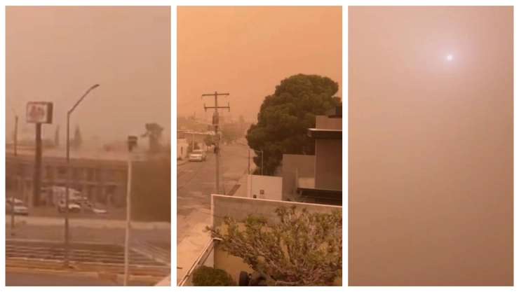 Impresionante tormenta de polvo cubre Ciudad Juárez