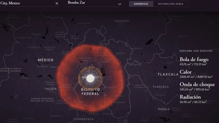 Qué pasaría bomba atómica Mexico