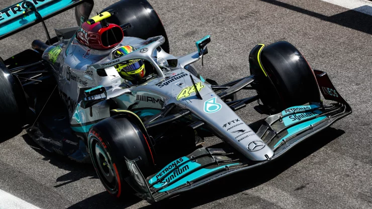 Lewis Hamilton en el Mercedes