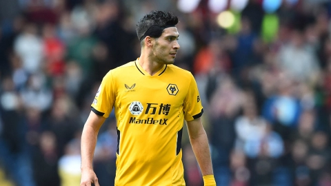 Raúl Jiménez con el Wolverhampton