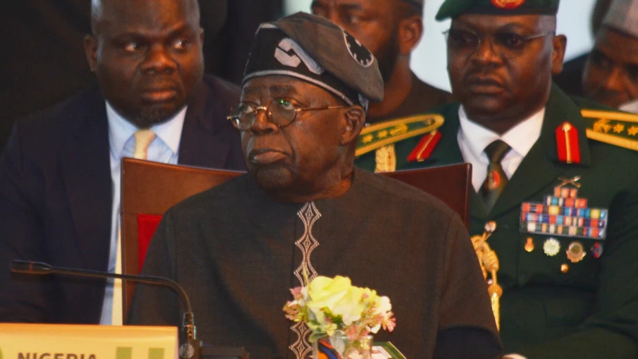 El presidente nigeriano Bola Ahmed Tinubu.