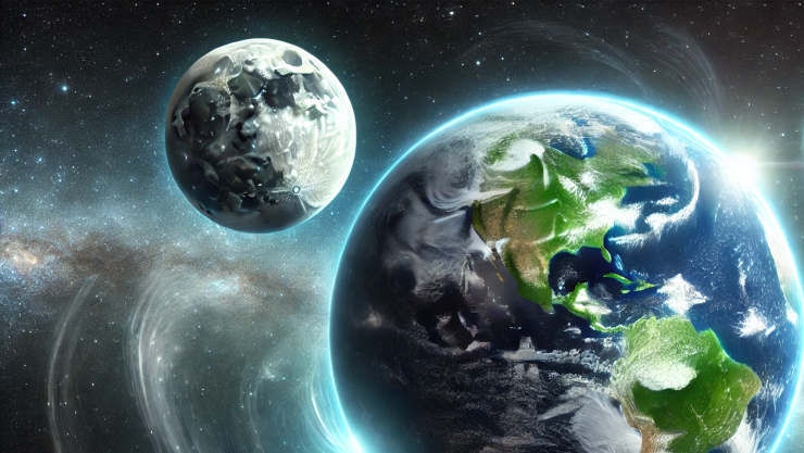 La Tierra con dos lunas