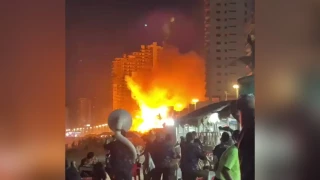 Video de incendio y explosión en un restaurante de la zona hotelera de Mazatlán