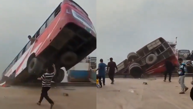 Autobús cae a río hoy 25 de marzo