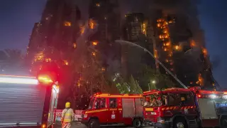 incendio crítico en Hong Kong