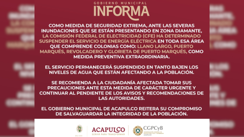 Acapulco corta electricidad en varias zonas por John