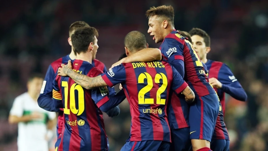 Neymar abrió el marcador que terminó 3-0 favor Barcelona