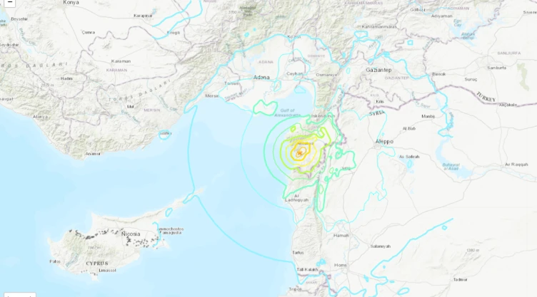 Se registra terremoto de 6.3 entre Turquía y Siria