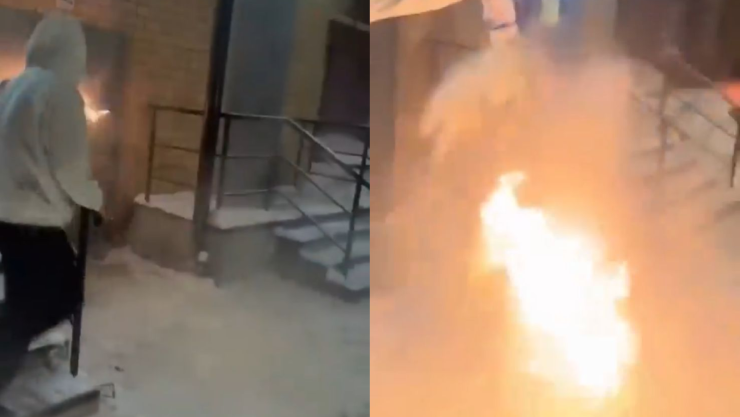 Adolescente se incendia en Rusia