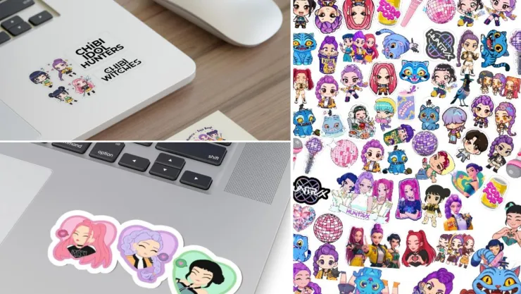 stickers kpop demon hunters laptop.jpg