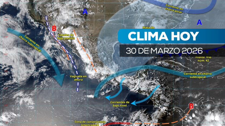 clima hoy 30 de marzo en México
