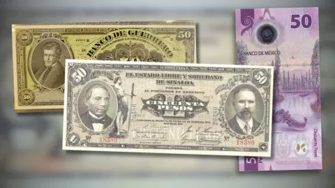 Pagan 5 millones por billete de 50 pesos con serie única de expresidente de México.jpg