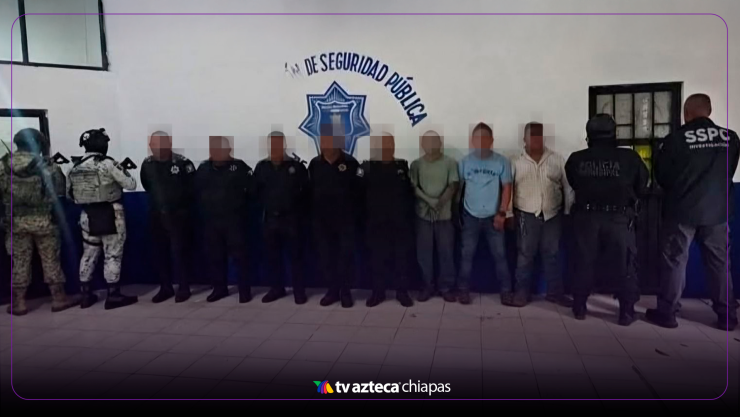 Detienen a 8 policías de Chiapas en Tabasco por escoltar camiones de ganado en Teapa