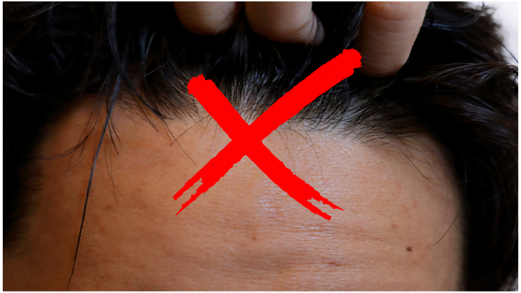 Maquillar nacimiento del cabello