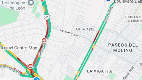 Tráfico bulevar Morelos León hoy 18 noviembre