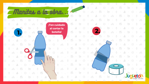 Manitas a la obra alcancía de cerdito 1 y 2