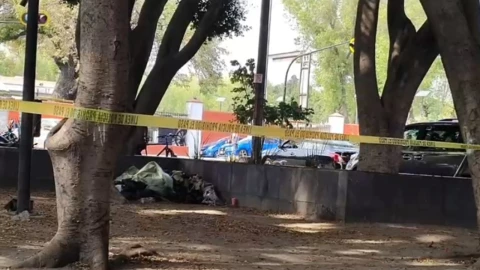 Movilización en la Plaza de los Mariachis en el Centro de Puebla por muerte de una persona