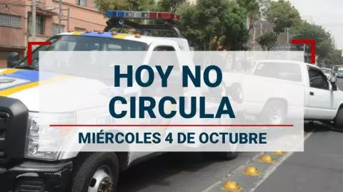 ¡Ombligo de semana! Los autos que descansan este 4 de octubre por el Hoy No Circula