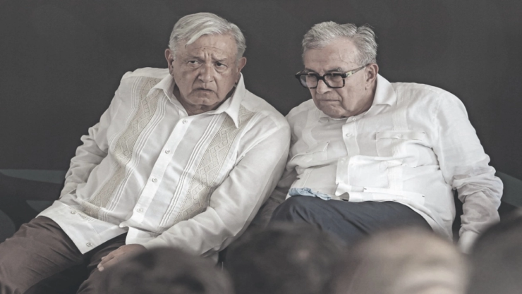 Rubén Rocha y AMLO