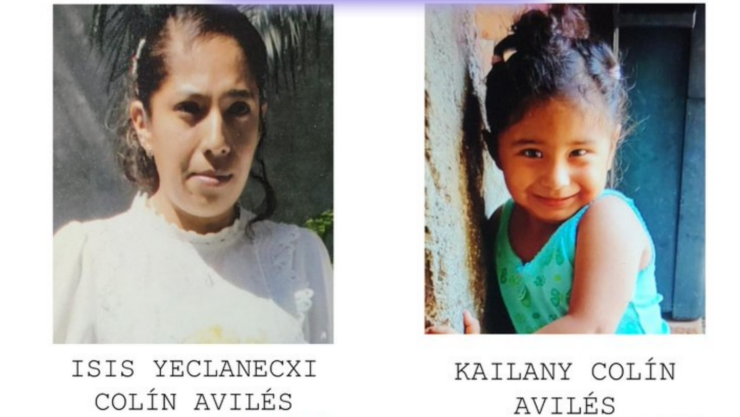 SE BUSCA a Isis Yeclanexi Colín Avilés y a la menor Kailany Colín Avilés.