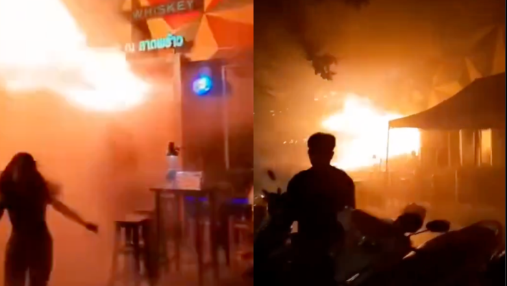 Incendio en Tailandia.