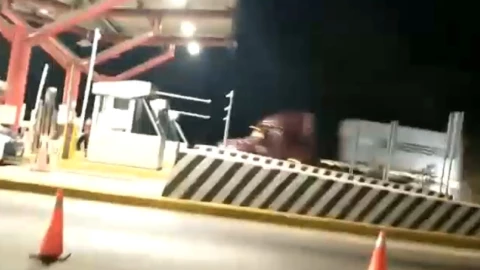 Veracruz persecución balacera trailer robado