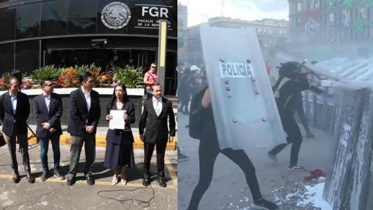 PAN denuncia FGR bloque negro, marcha 15 noviembre
