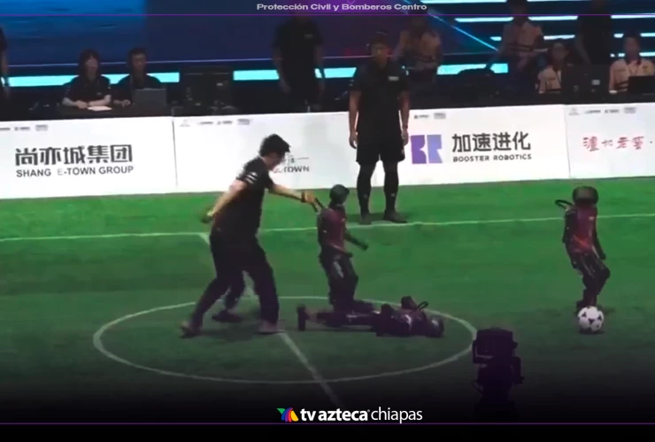 Robots jugando futbol