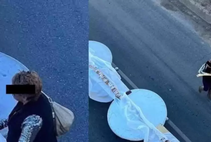 Mujer roba pedazo de Rosca Récord Guinness