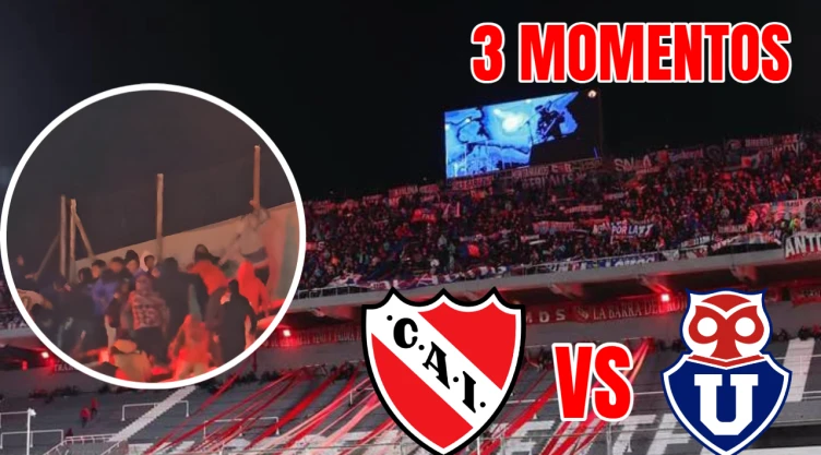 Independiente - U de Chile: los 3 momentos que transformaron un partido de futbol en pelea campal