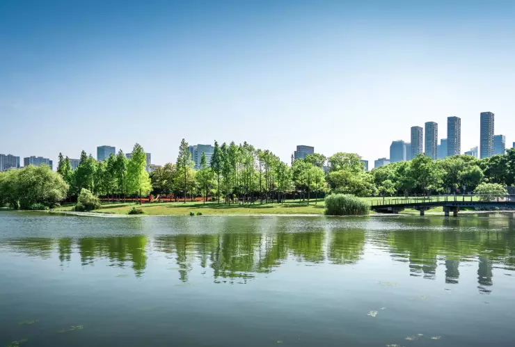 Vista panorámica de Lake City, en Florida.