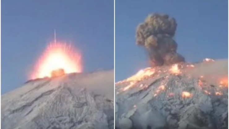 estallido volcán popocatépetl