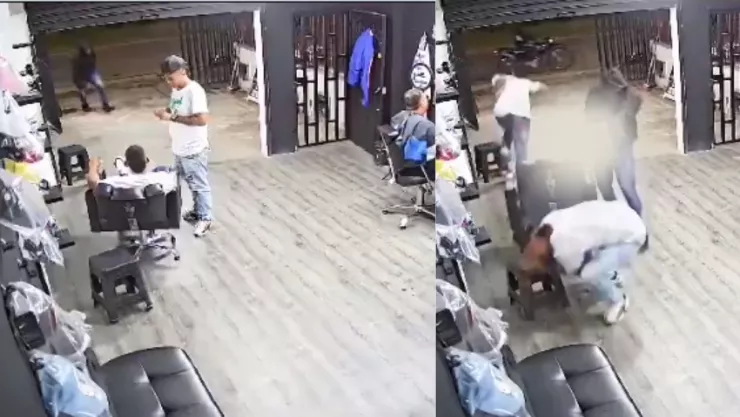 VIDEO: ¡De terror! Asesinan a barbero al interior de su local; hubo testigos