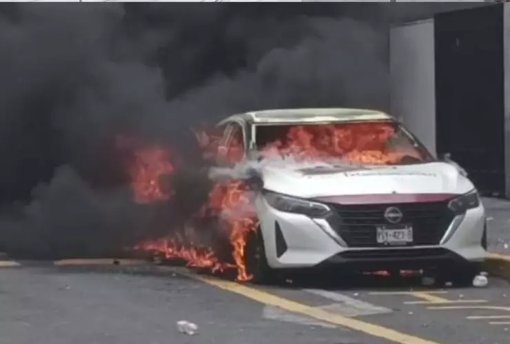 Patrullas incendiadas en Ixtaczoquitlán