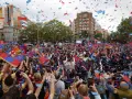 Celebran aficionados de Barcelona