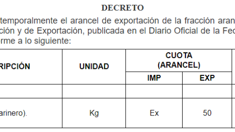tortilla arancel precio
