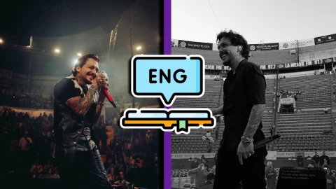 Por su ‘inglish’, Nodal recibe críticas al intentar cantar ‘Stand by Me’ en un concierto en Texas.webp