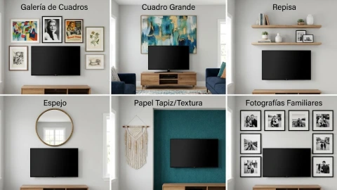 colgar arriba televisión