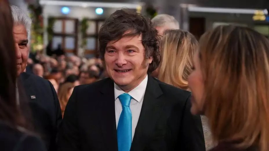 Javier Milei, presidente de Argentina, en Oslo, Noruega.