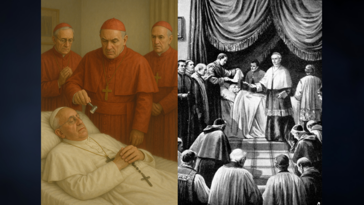 ‘Vere Papa Mortuus Est’_ Este era el rito que confirmaba de la muerte de un pontífice.jpg